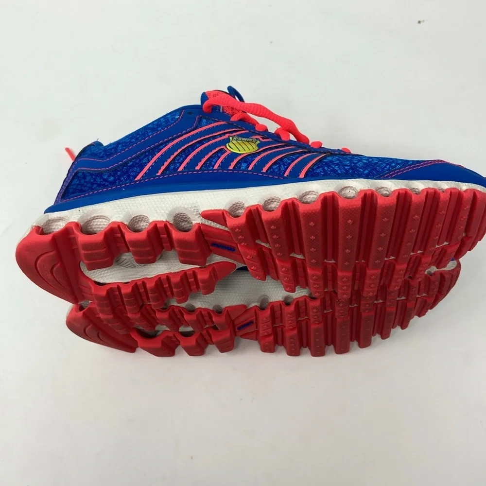 K SWISS AoSTA II WOMANS SIZE 7 E14-097 RUNNING SHOE BLUE/PINK MESH LIGHTWEIGHT - Picture 13 of 16